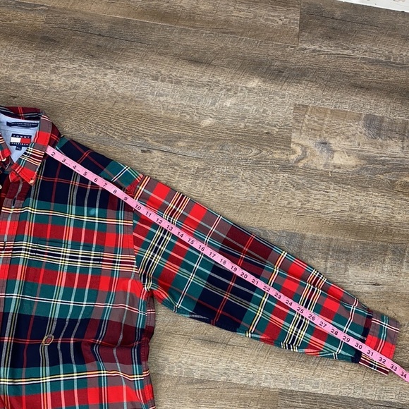 VINTAGE Tommy Hilfiger Plaid Button Up M - Picture 11 of 11